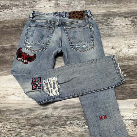 Cult Of Individuality Black Sabbath Sex Pistols Men 29x32 Punk Rocker Slim Jeans - Picture 1 of 13